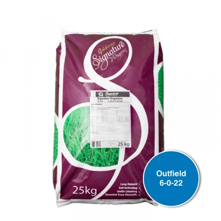 Goldcrop Signature Organics 6-0-22 Outfield Fertiliser