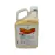 A gallon of liquid on a white background.